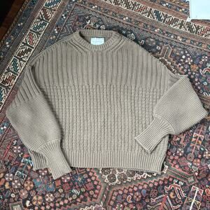 The Knotty Ones Delcia Earth Brown Organic Cotton Sweater